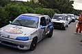 Peugeot 106 pilota Brescia Stefano in coda al serpentone finale